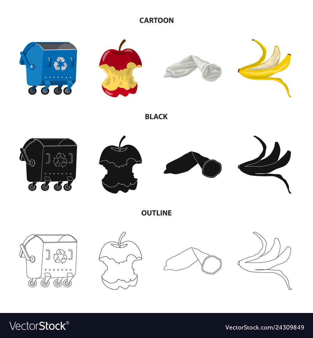 Design of dump and sort logo collection vector image Design of dump and sort logo collection