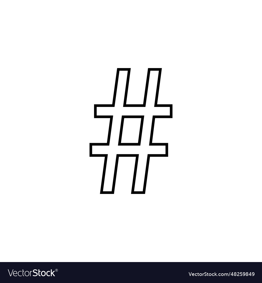 Hashtag icon