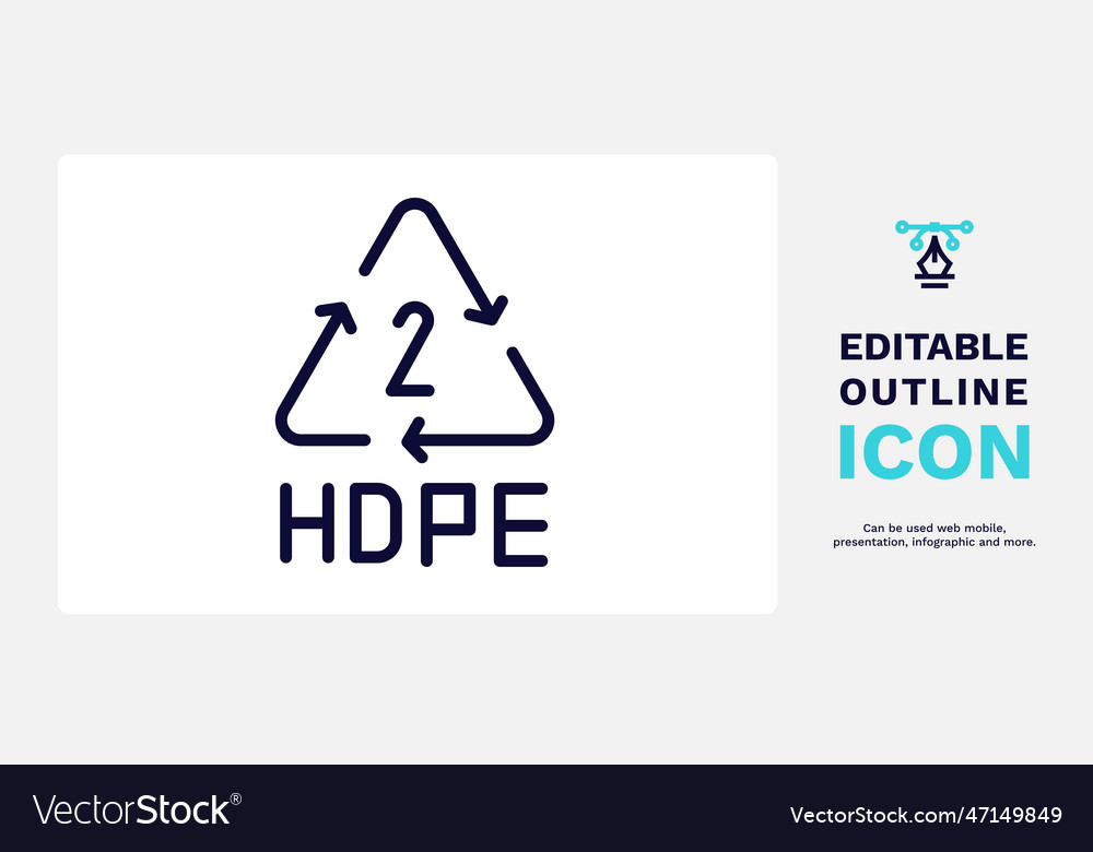 Hdpe 2 icon thin line from user
