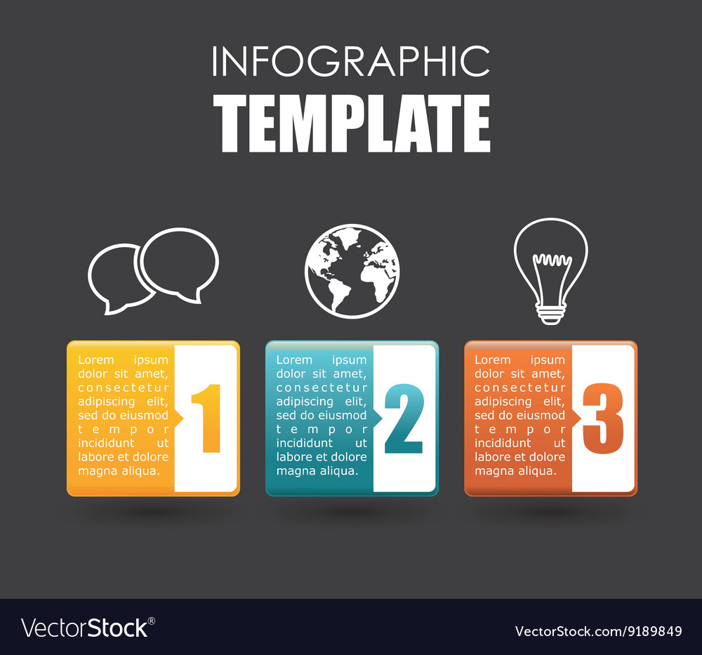 Infograhic design data icon colorful