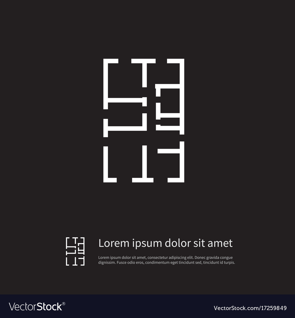 Isolated architectural icon page element