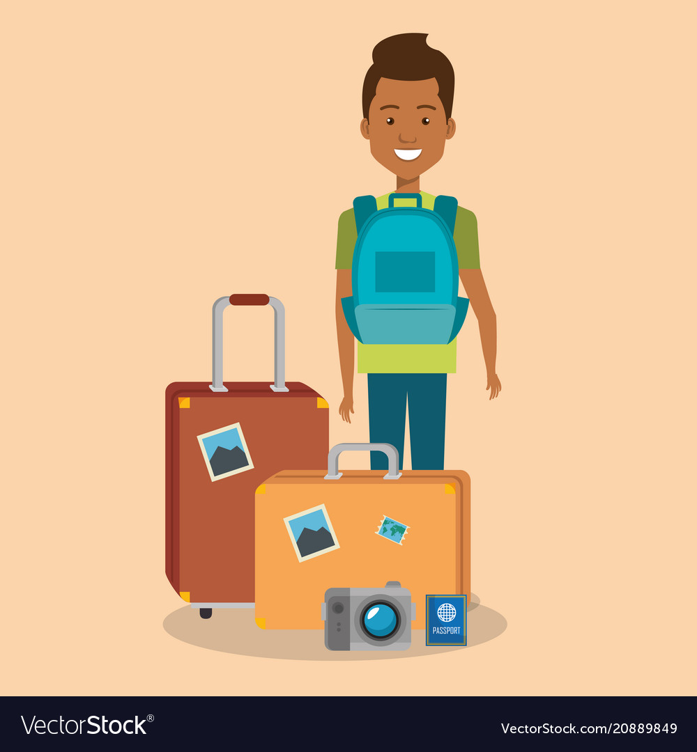 2 character the suitcase load
