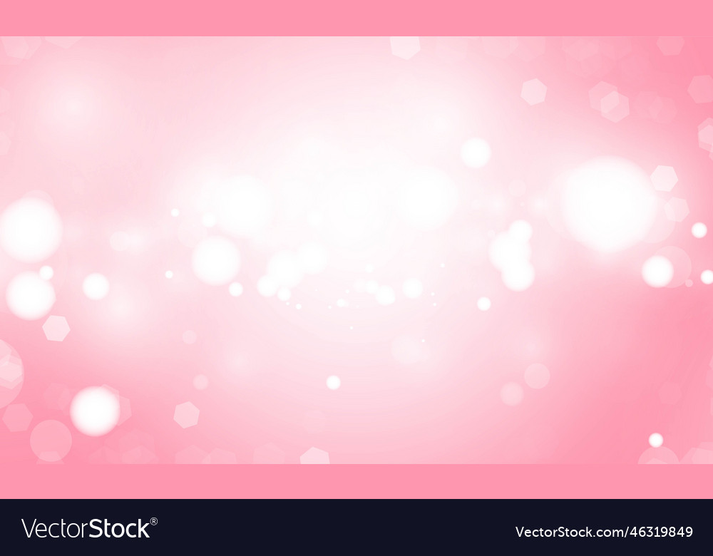 Pink abstract blurred background with blur bokeh vector image Pink abstract blurred background with blur bokeh