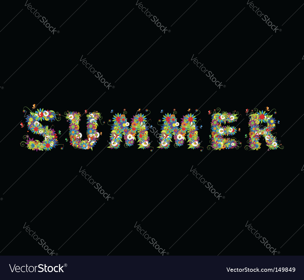 Sommertypografie