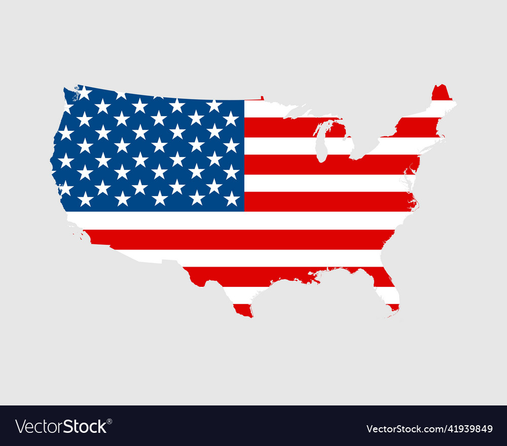 Vereinigte Staaten Karte flag usa usa usa amerikanisch america vector image Vereinigte Staaten Karte flag usa usa usa amerikanisch america