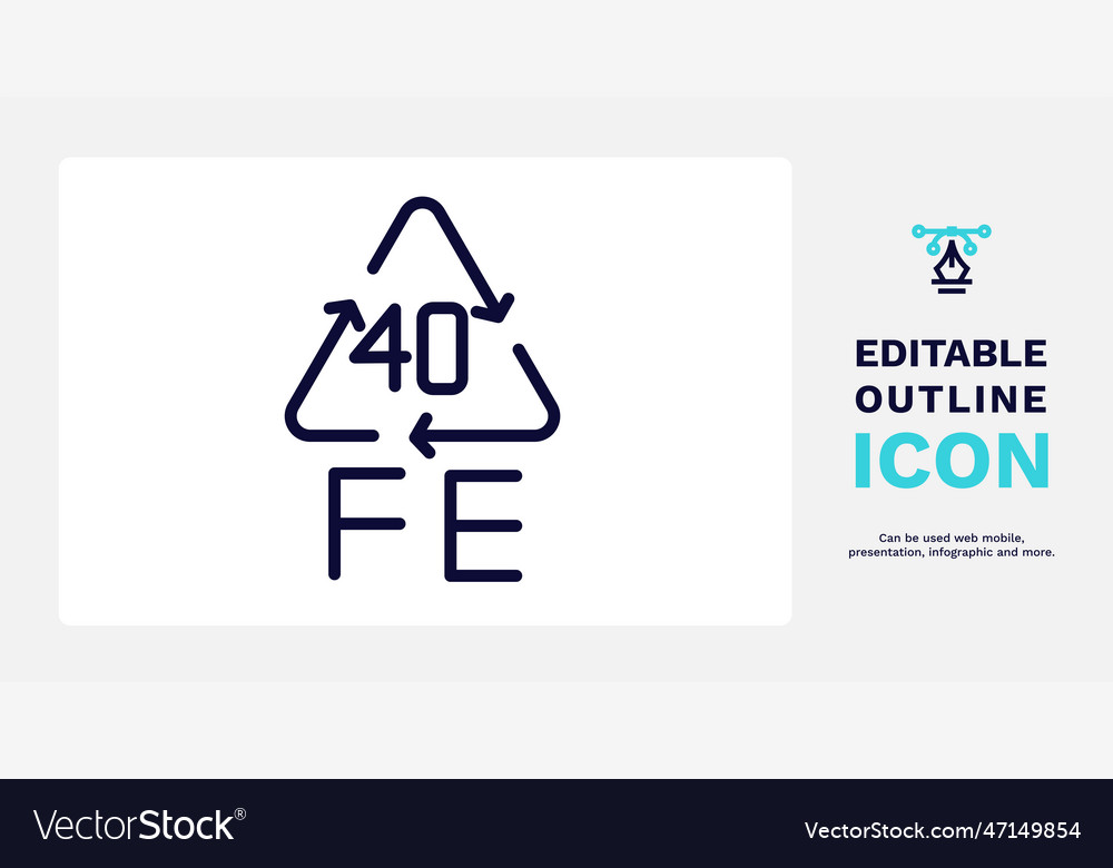 40 fe icon thin line from user vector image 40 fe icon thin line from user