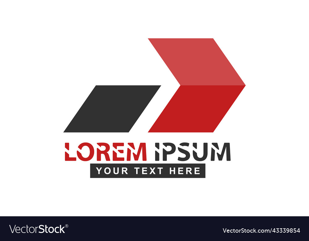Abstract arrow design template for logos