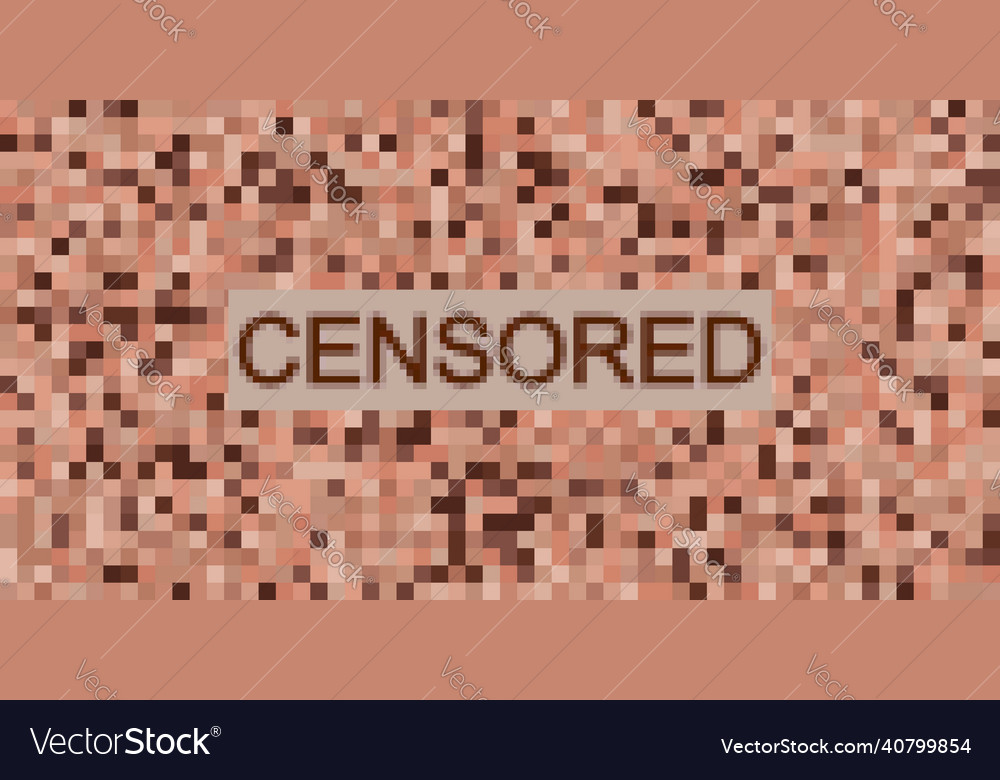 Bar with censor text censored blur effect Vector Image