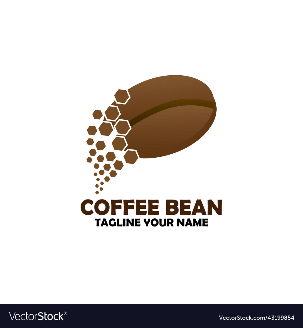 Coffee bean design Royalty Free Vector Image - VectorStock