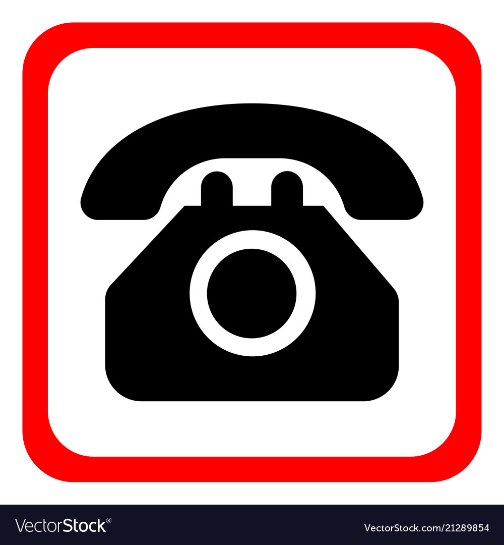 Icon telephone on a white background Royalty Free Vector