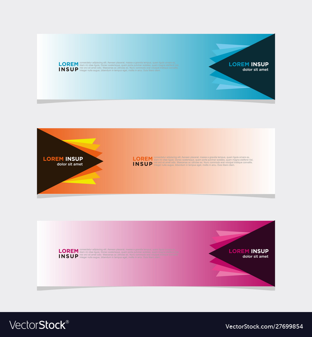 Modern banner web background abstract design Vector Image Modern banner web background abstract design