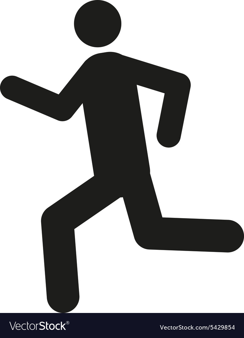 Running Man Icon - Speed and Fitness