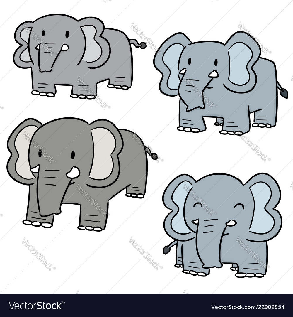 Set of elephant