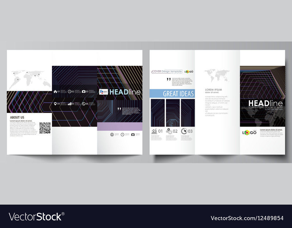 tri fold brochure business templates easy vector image how to make tri fold brochure