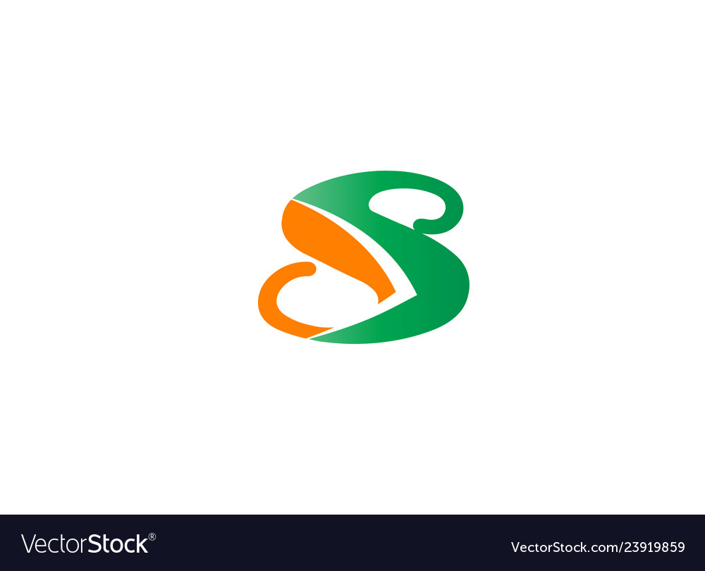 Abstract number 8 logo symbol