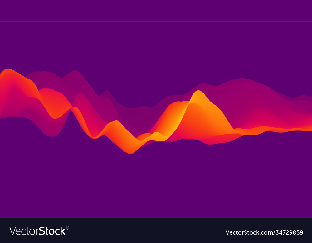 Abstract wavy background with modern gradient