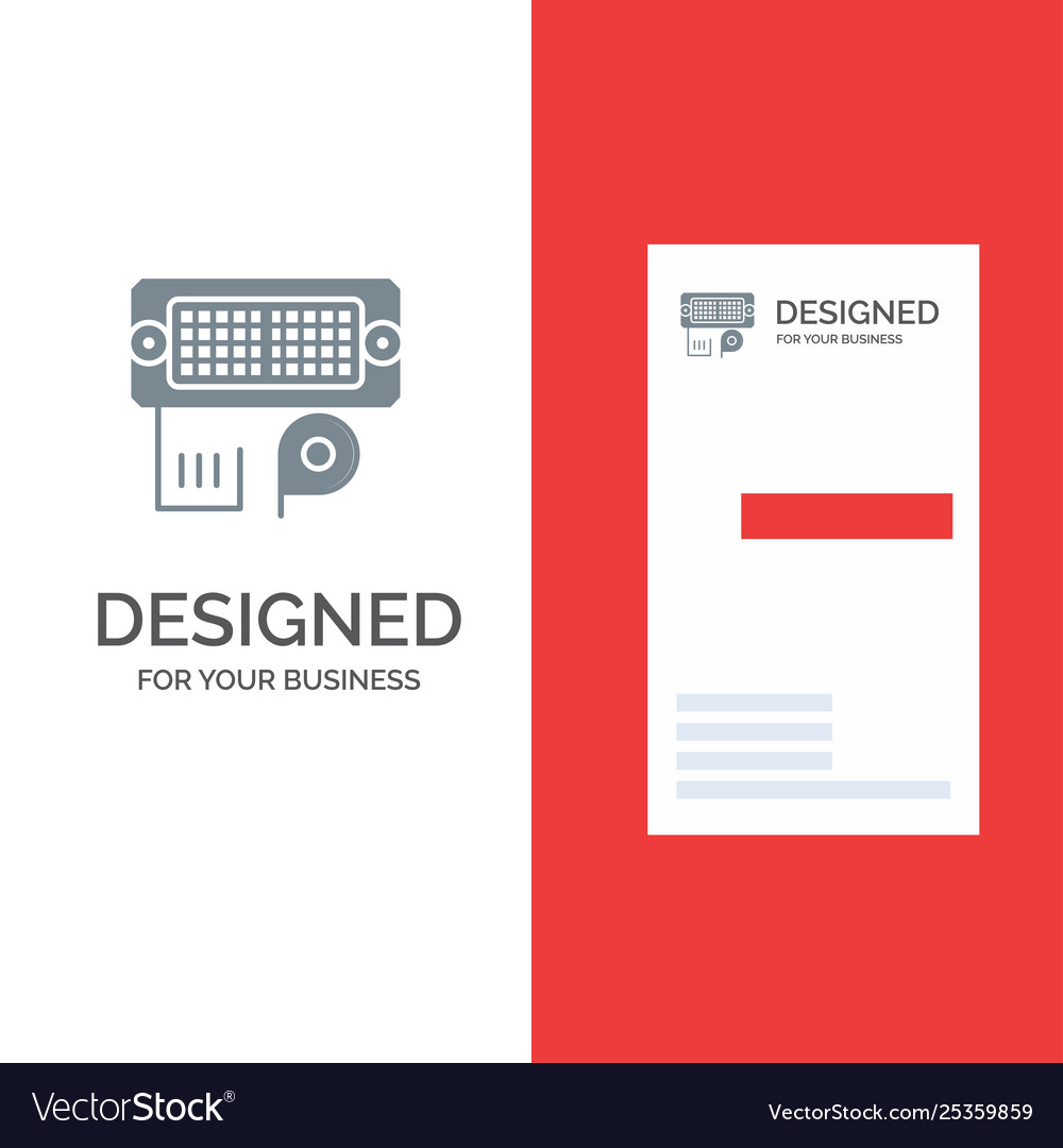 Adapter connection data input grey logo design Vector Image Adapter connection data input grey logo design