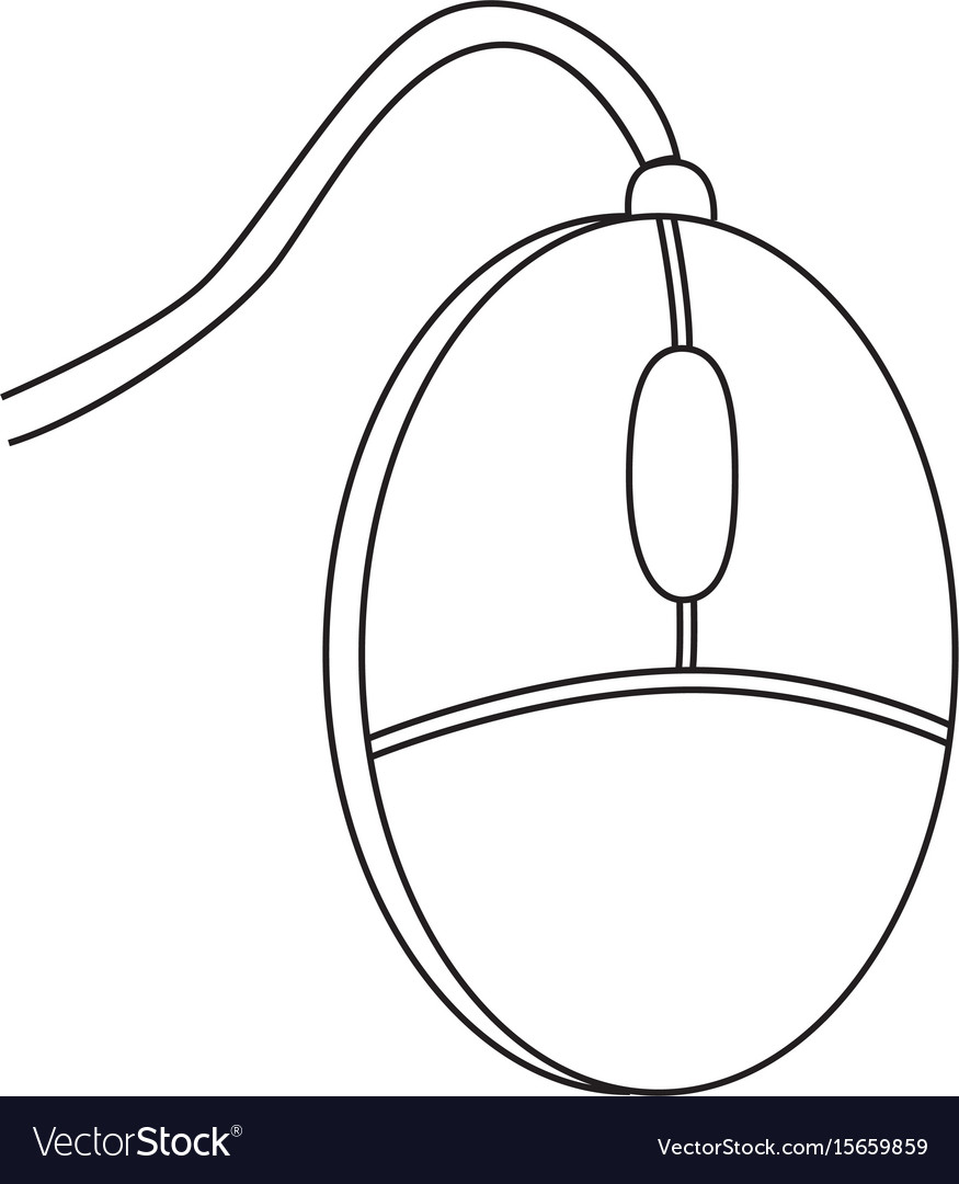 Cartoon image of computer mouse icon