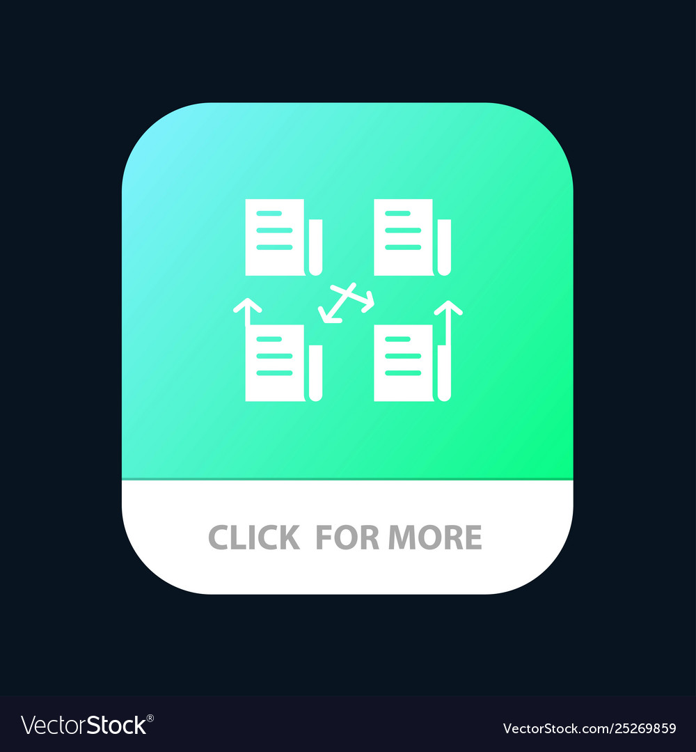 Exchange file folder data privacy mobile app vector image Exchange file folder data privacy mobile app
