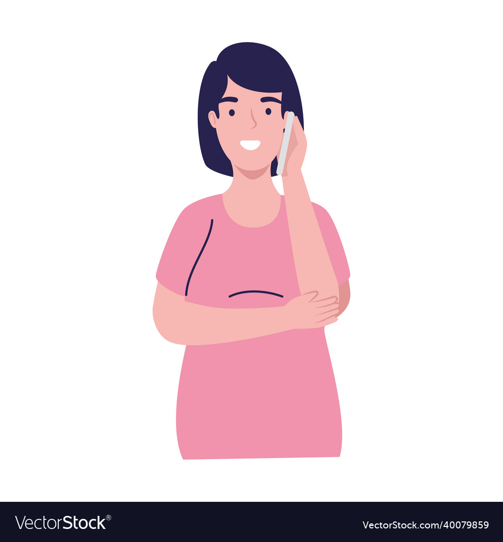 Female talking phone