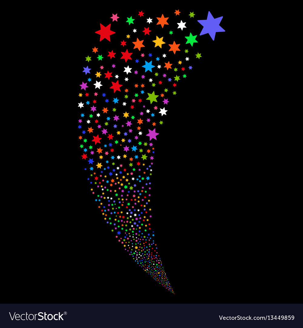 Fireworks star random stream