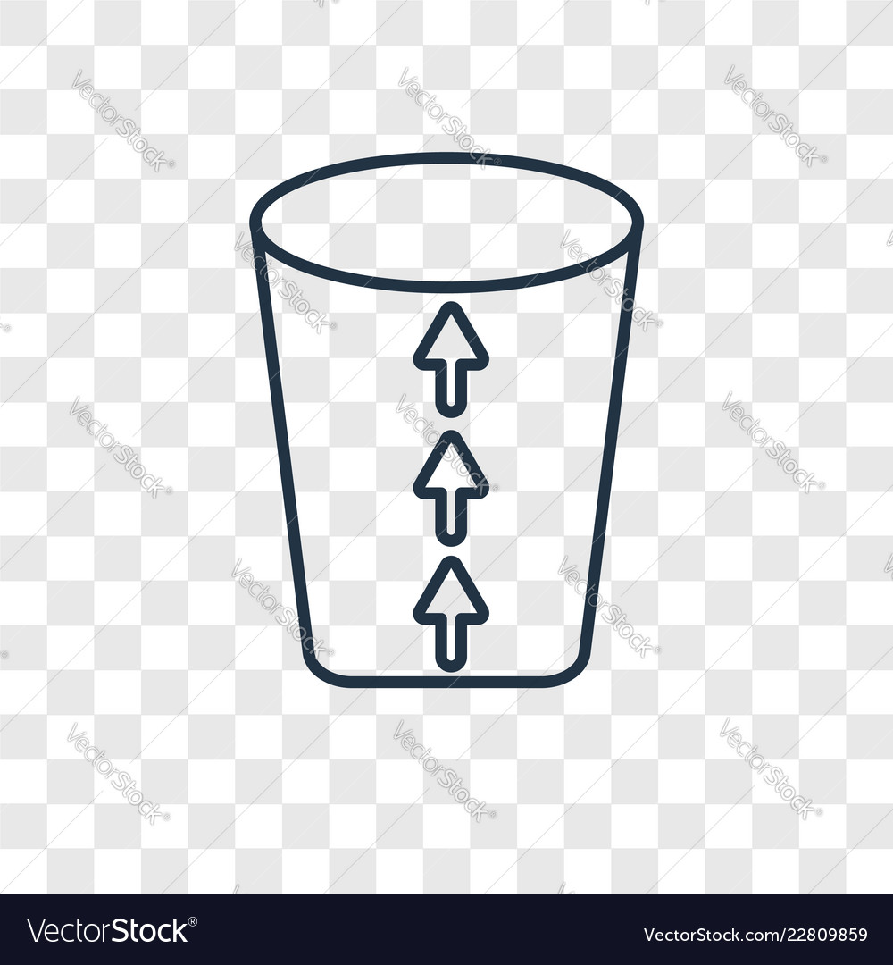 Garbage concept linear icon isolated