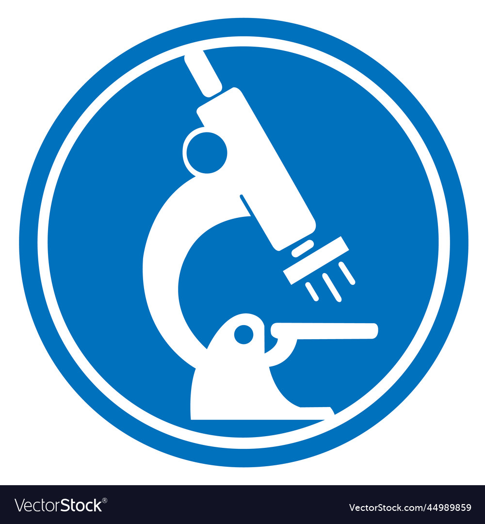 Microscope logo design templatelogo design Vector Image