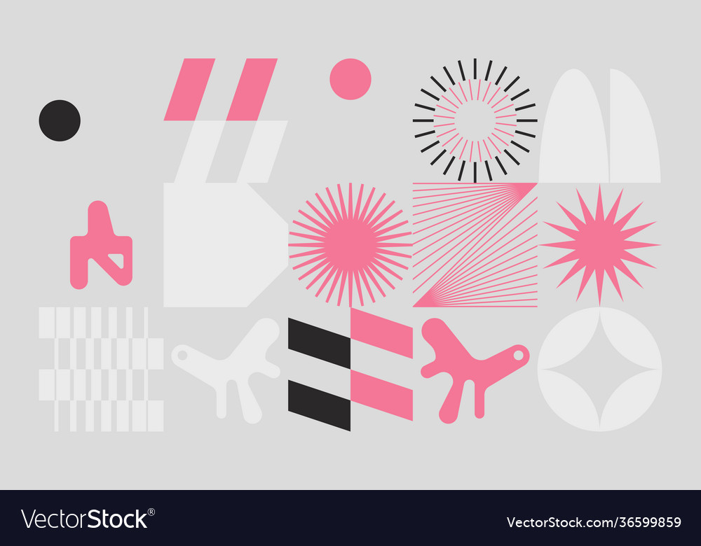 New retro pattern artwork design composition vector image New retro pattern artwork design composition