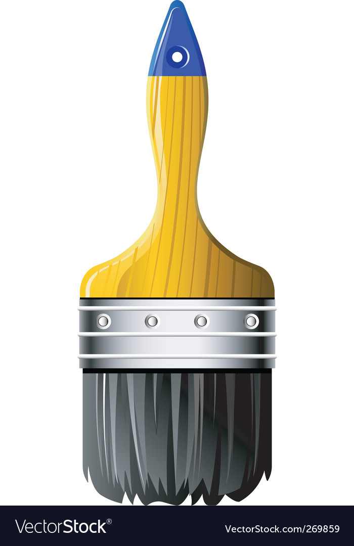 Paint brush Royalty Free Vector Image - VectorStock