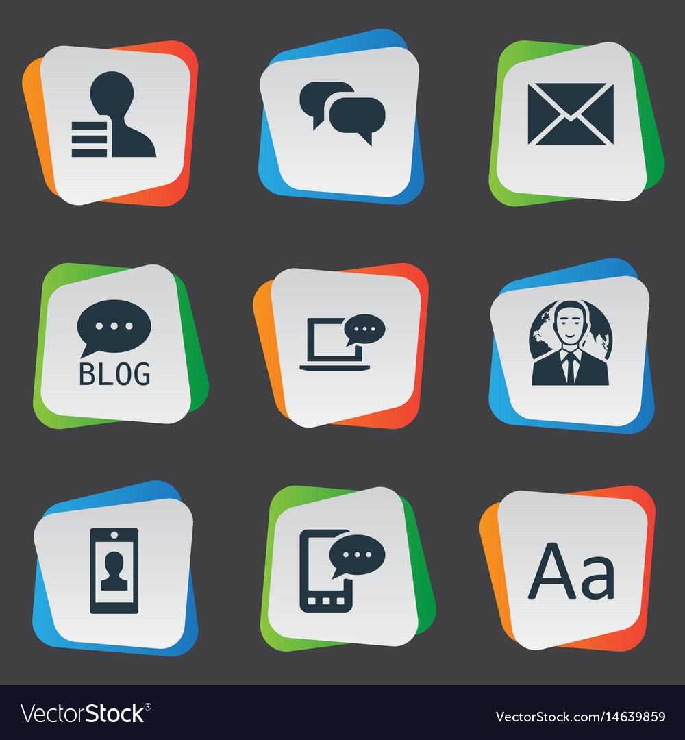 Set of simple user icons