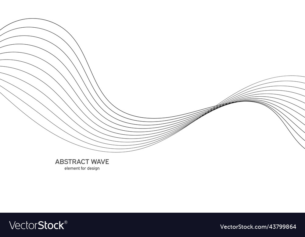 Abstract wave element for design digital vector image Abstract wave element for design digital