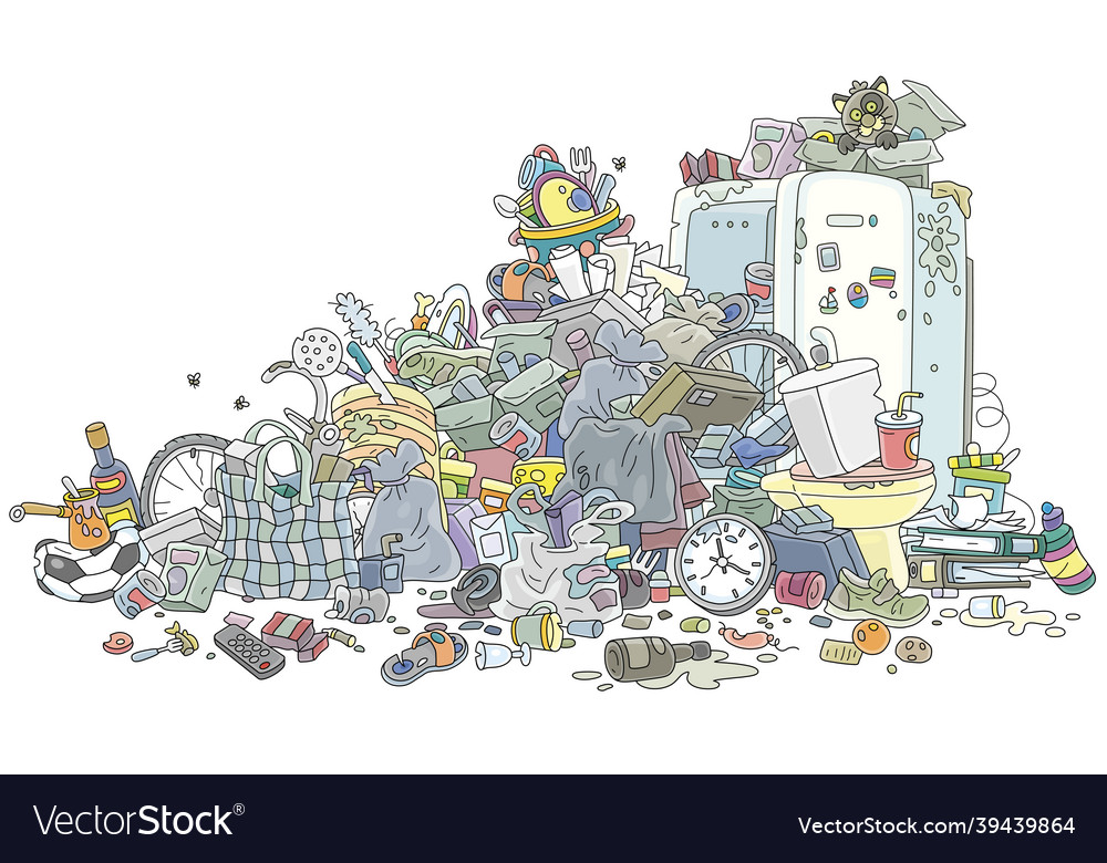 Big dump of garbage and waste