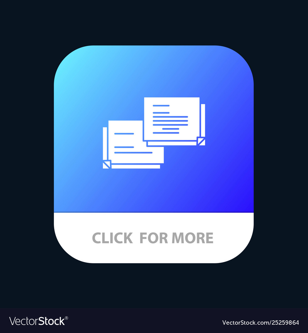 Chat bubble message popup mobile app button vector image Chat bubble message popup mobile app button