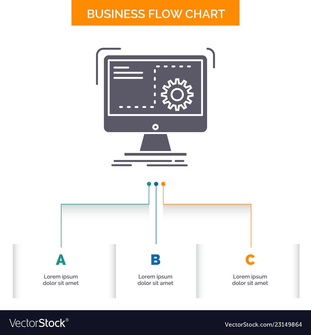 Command computer function process progress vector image Command computer function process progress