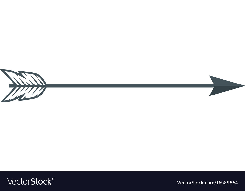 Decorative bow arrow Royalty Free Vector Image