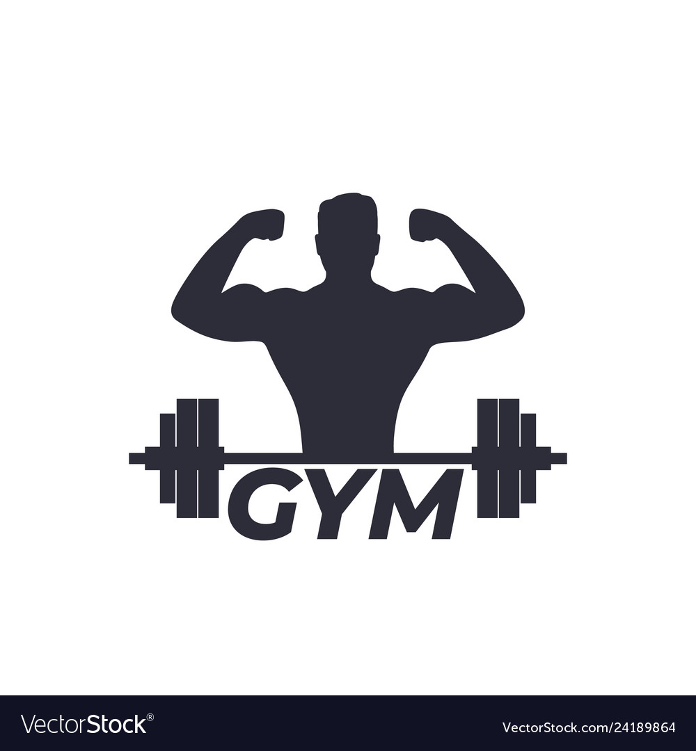 barbell gym logo