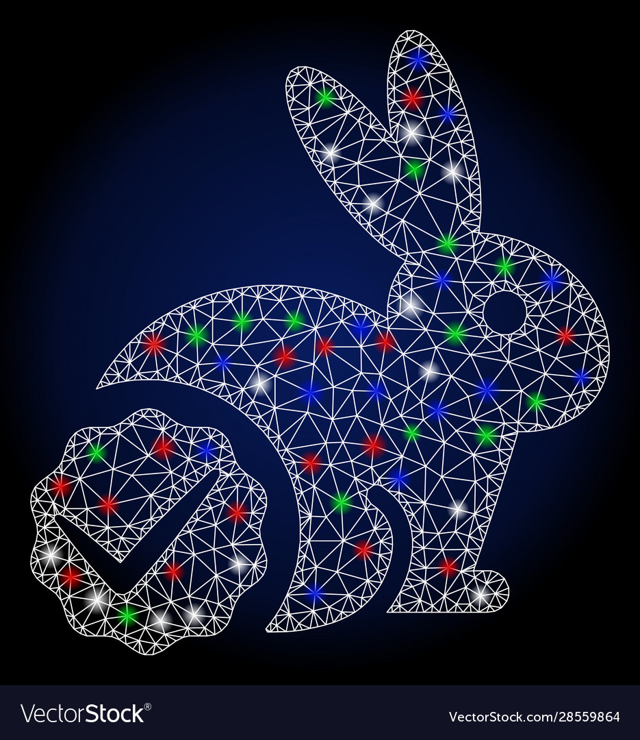 Flare mesh network for rabbits only with Vector Image Flare mesh network for rabbits only with