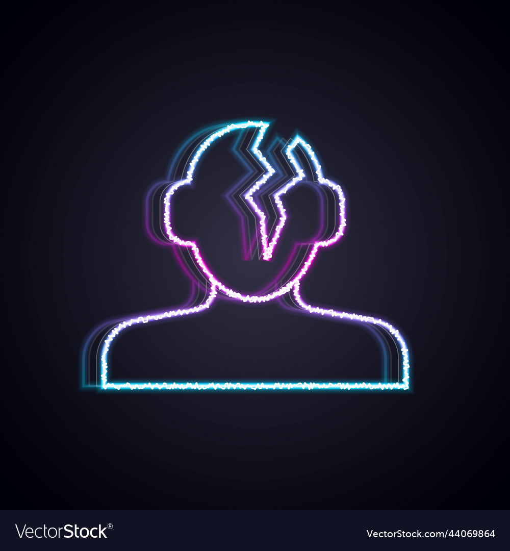 Glowing neon line solution to the problem
