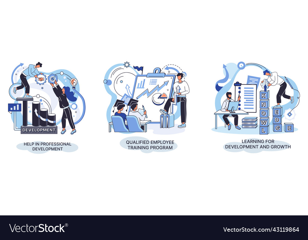 Help in professional development qualified vector image Help in professional development qualified