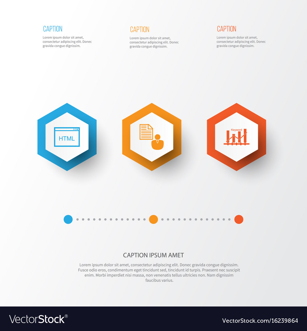 Seo icons set collection of keyword optimisation