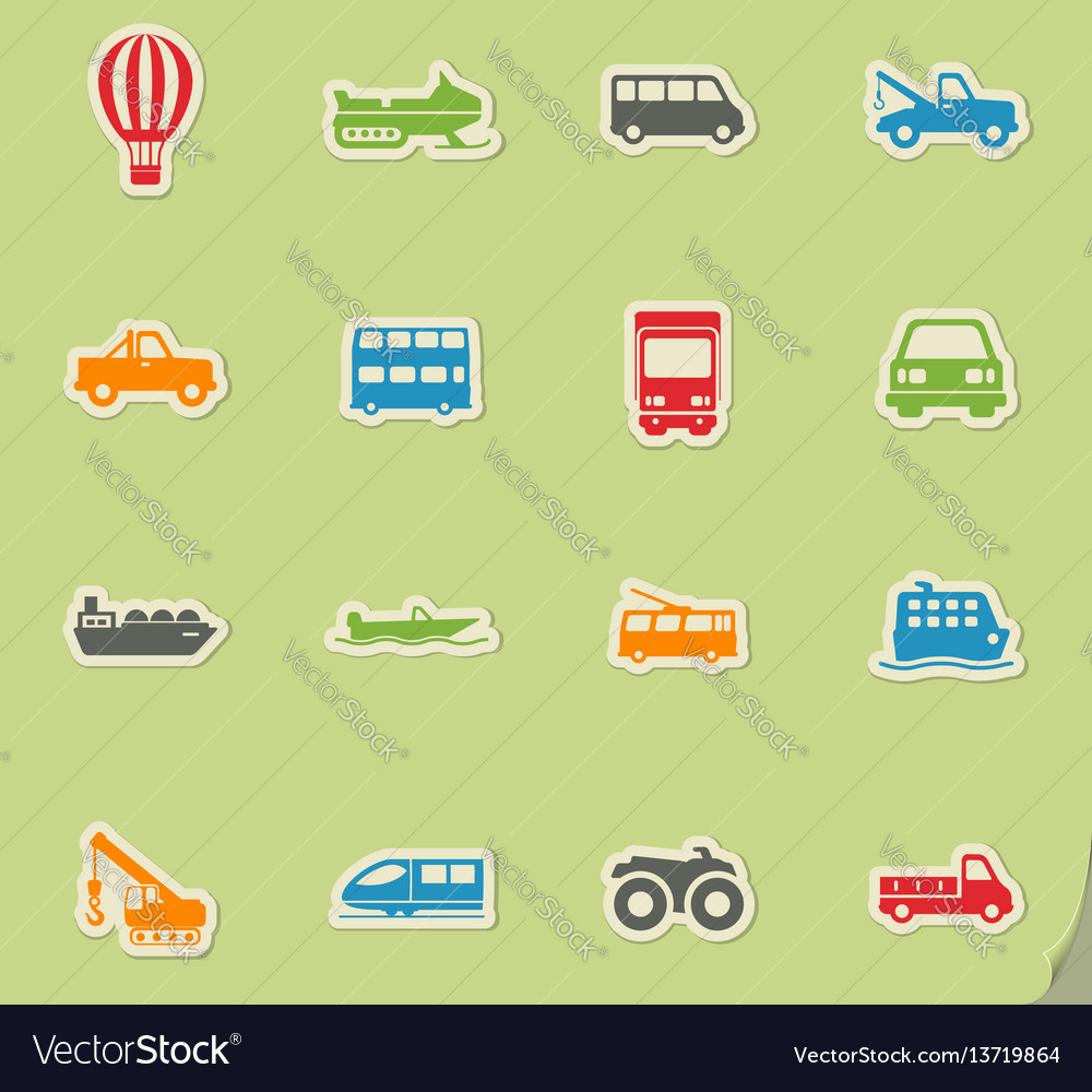 Transport einfach Icons