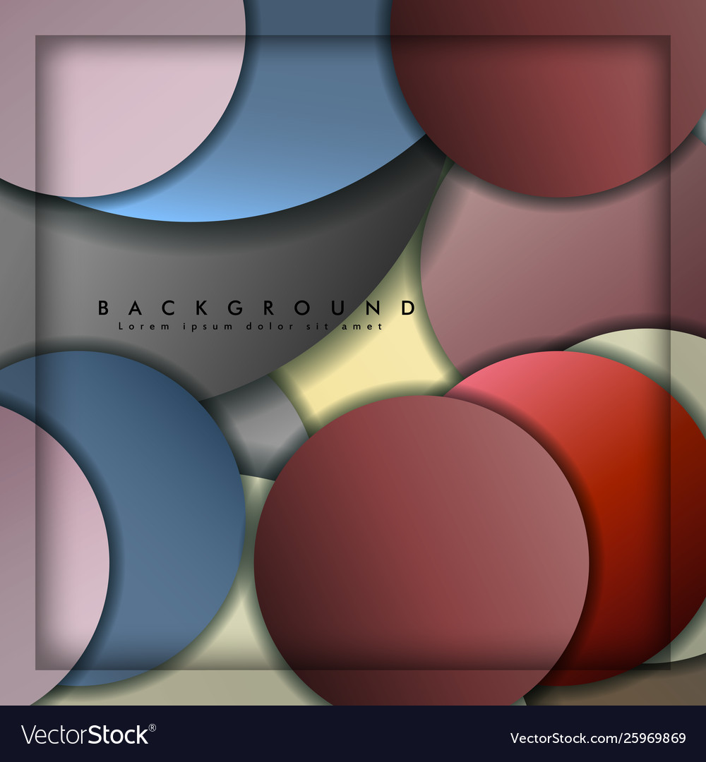 Abstract circle background with color stone vector image Abstract circle background with color stone