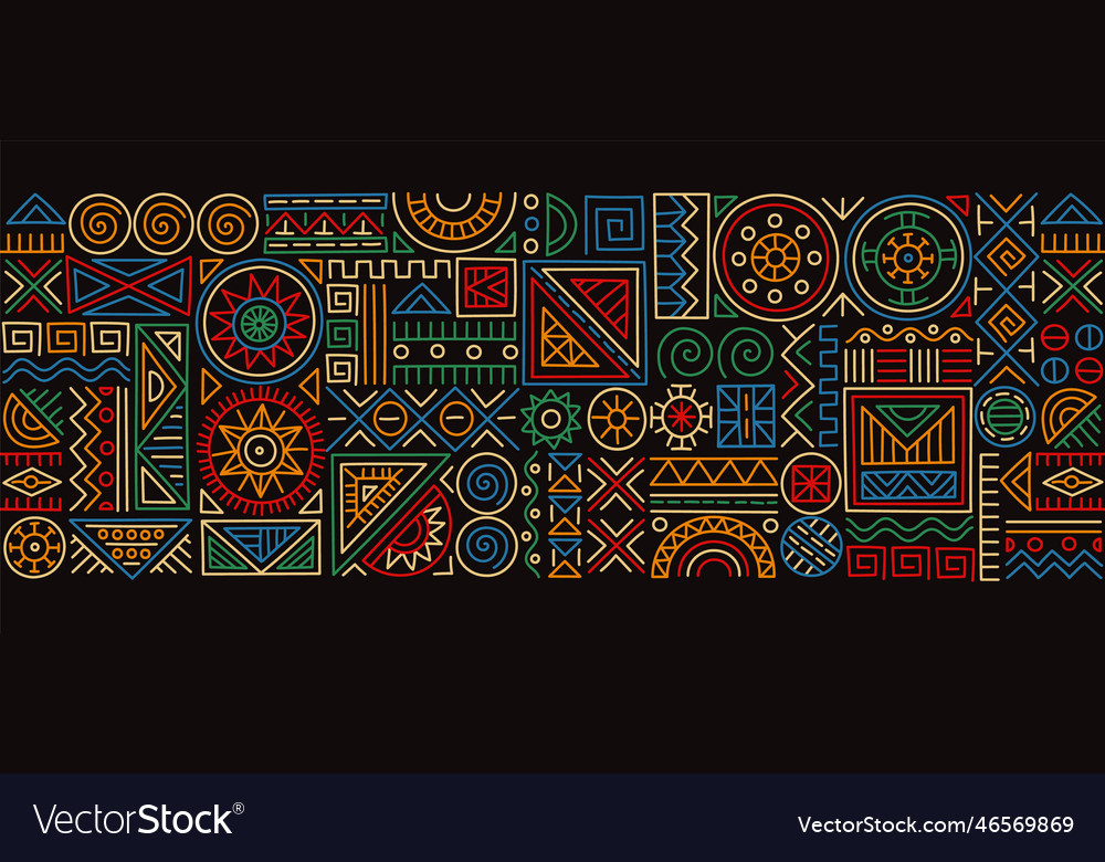 Ethnic pattern concept Royalty Free Vector Image