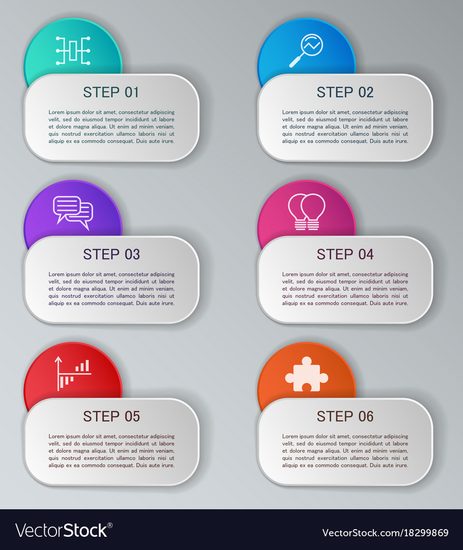 Infographic elements set workflow layout
