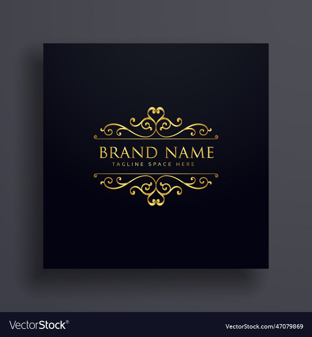 Luxury vip logo concept design for your brand