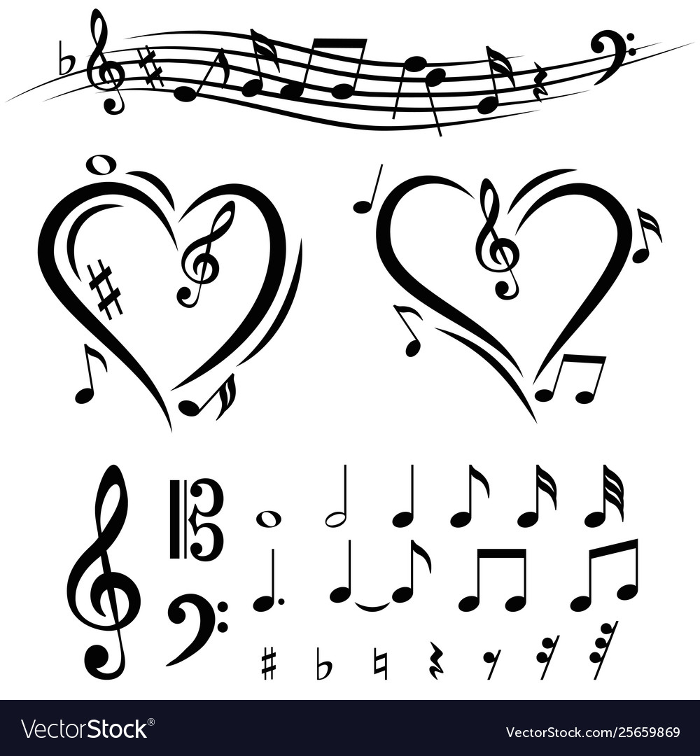 Music Note Icon Set