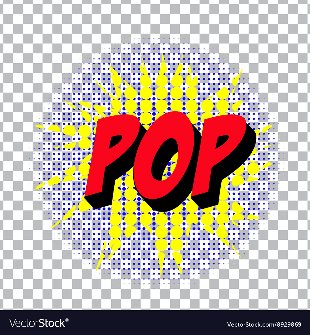 Retro cartoon explosion pop art comic poop symbol