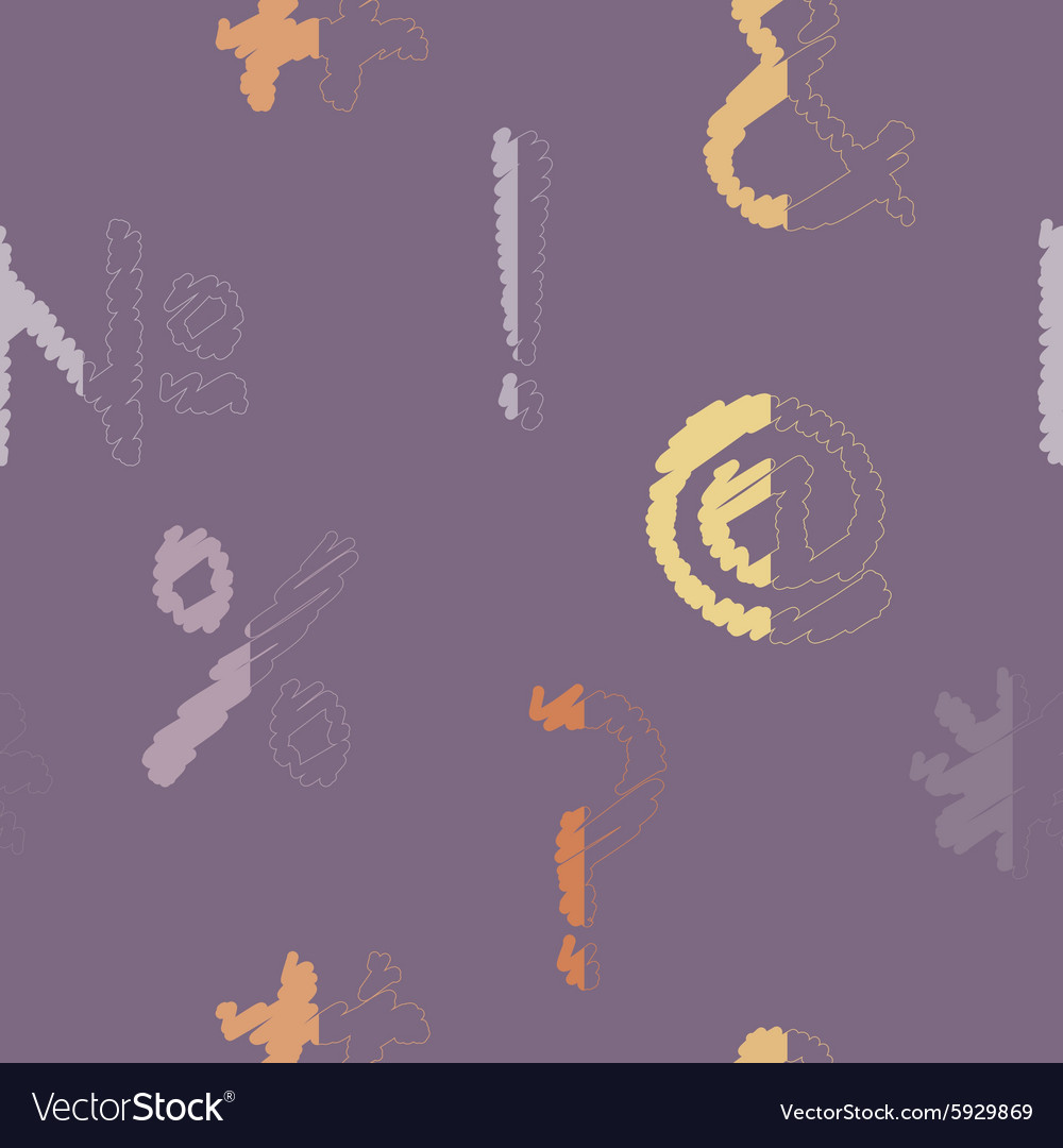 Seamless background with punctuation marks