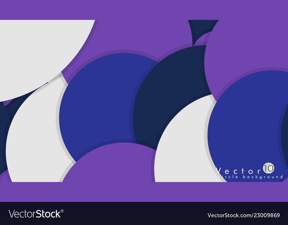 Simple and colorful circles background design