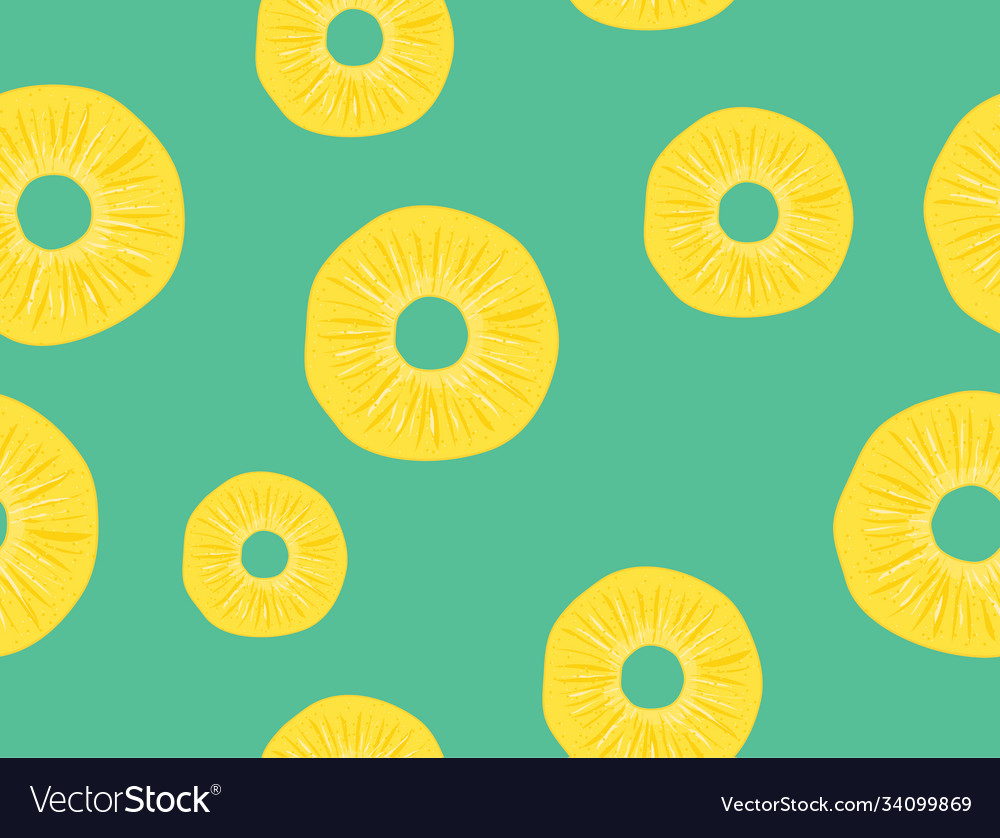 Tropical Pineapple Slice Pattern